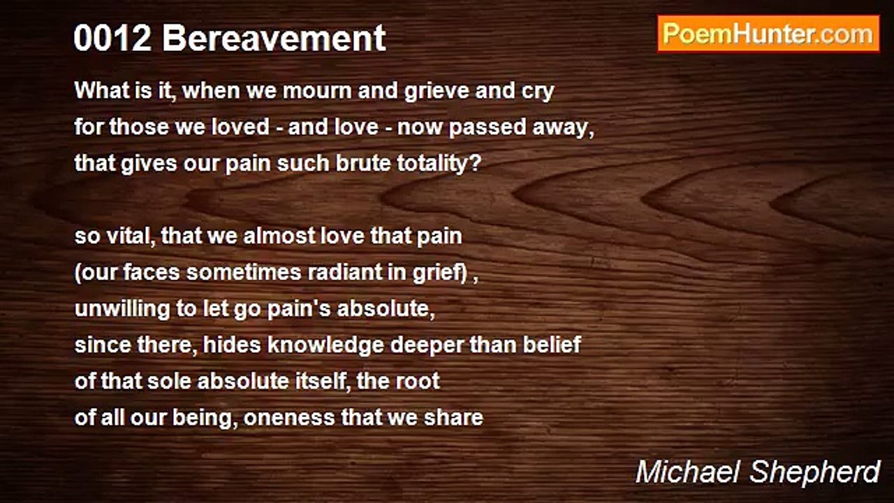 Michael Shepherd - 0012 Bereavement