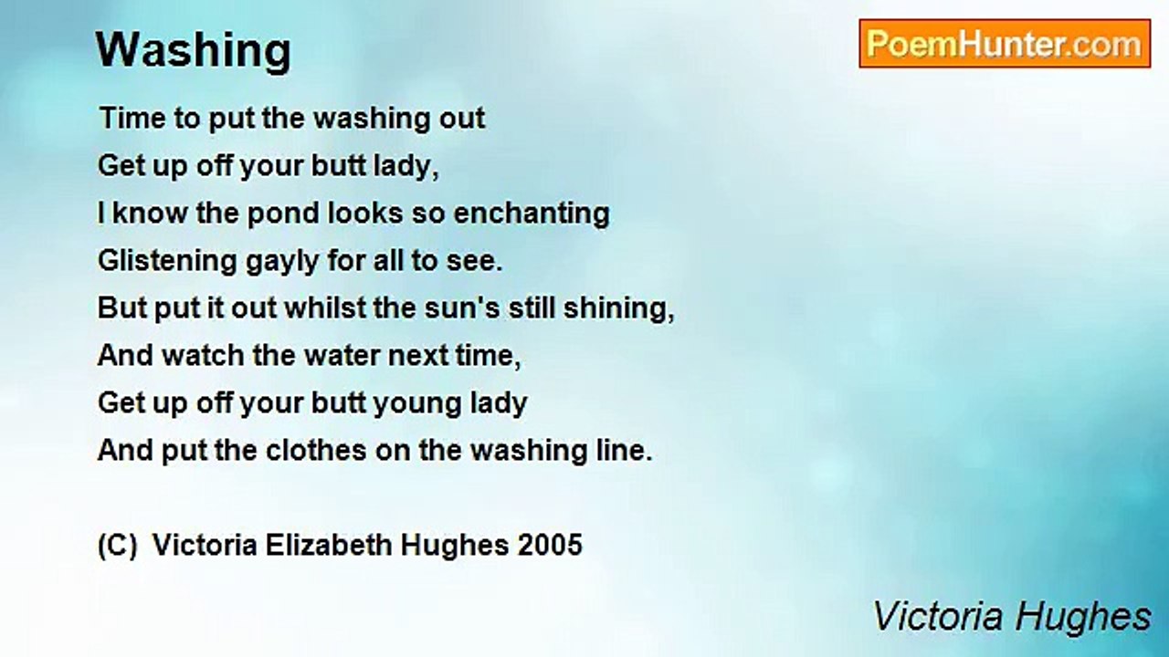 Victoria Hughes - Washing