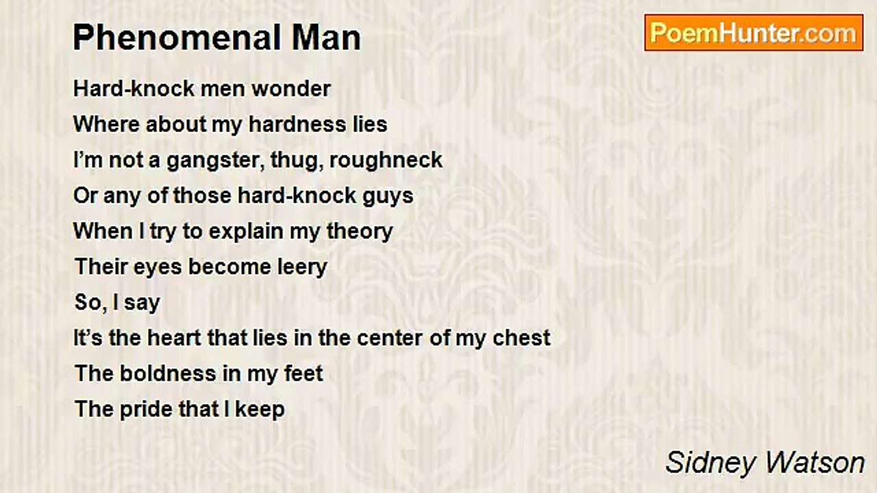 Sidney Watson - Phenomenal Man
