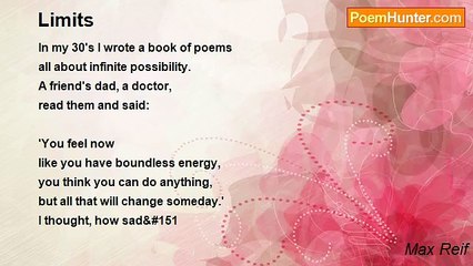 Max Reif - Limits