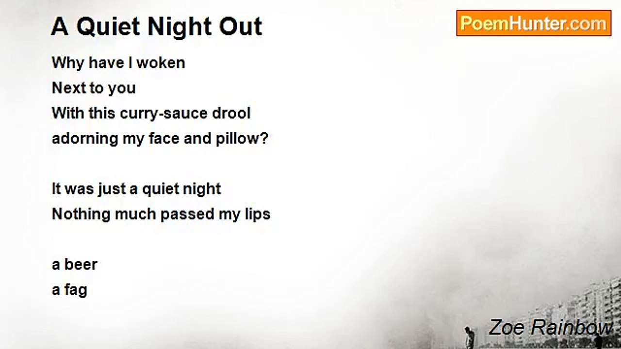 Zoe Rainbow - A Quiet Night Out