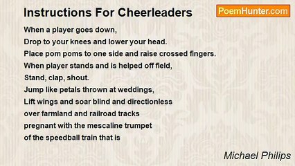 Michael Philips - Instructions For Cheerleaders
