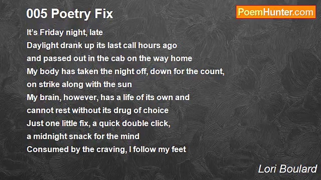 Lori Boulard - 005 Poetry Fix