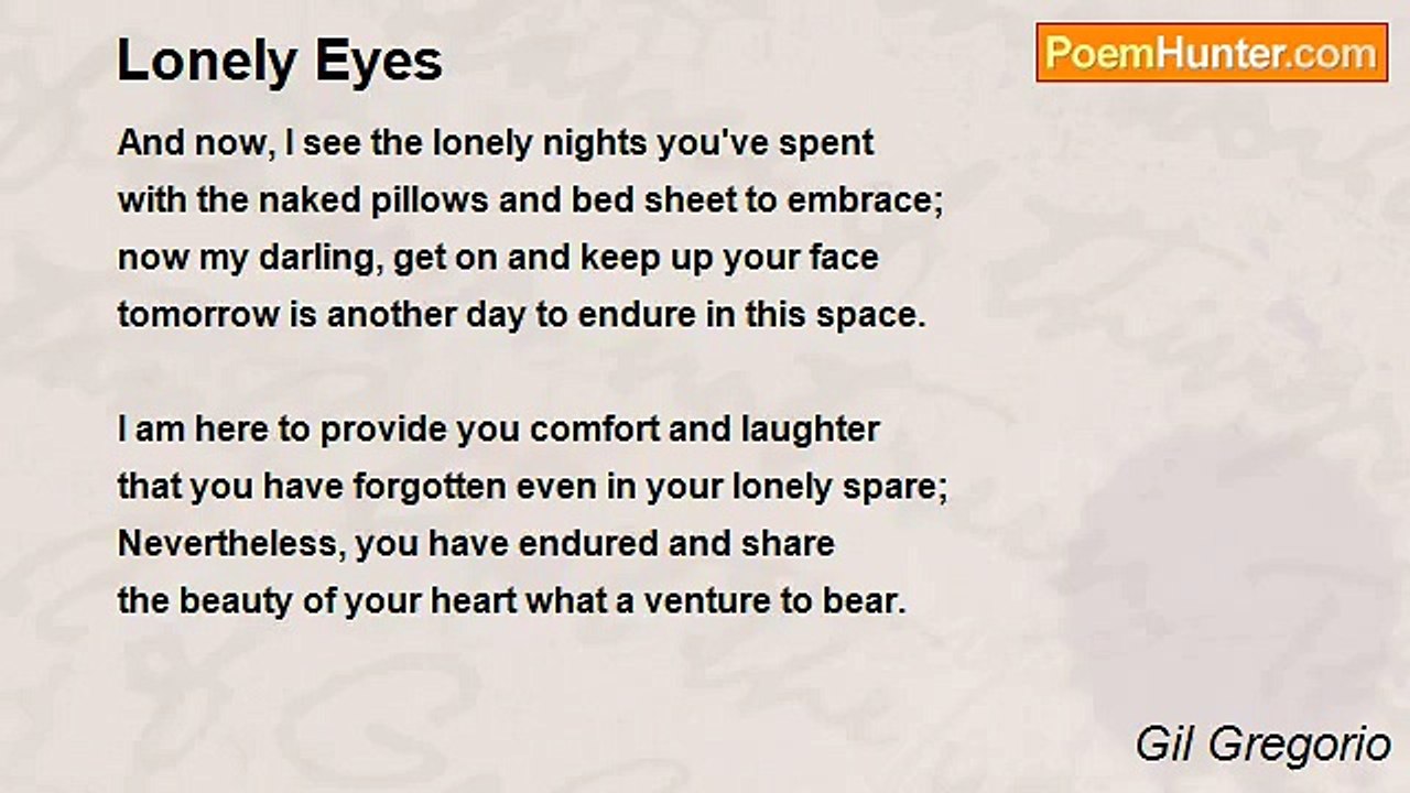 Gil Gregorio - Lonely Eyes