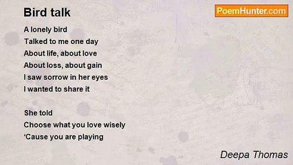 Deepa Thomas - Bird talk