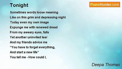 Deepa Thomas - Tonight