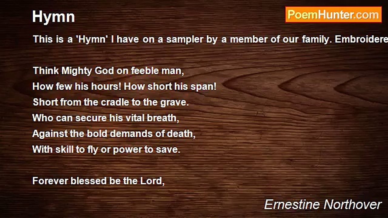 Ernestine Northover - Hymn