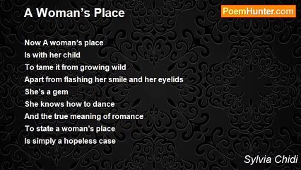 Sylvia Chidi - A Woman’s Place
