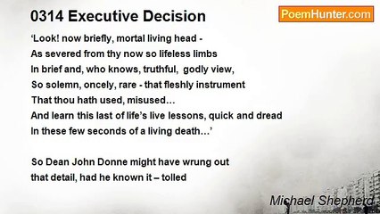 Michael Shepherd - 0314 Executive Decision