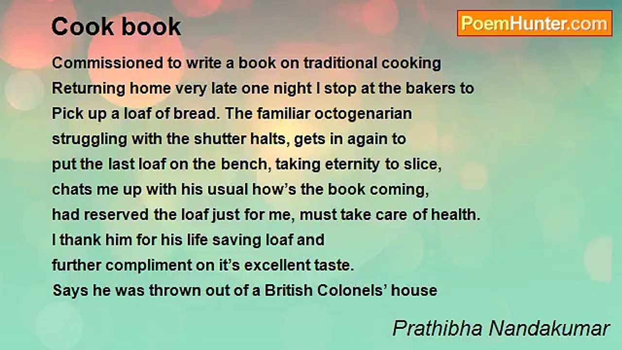 Prathibha Nandakumar - Cook book
