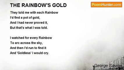 George Savige - THE RAINBOW'S GOLD