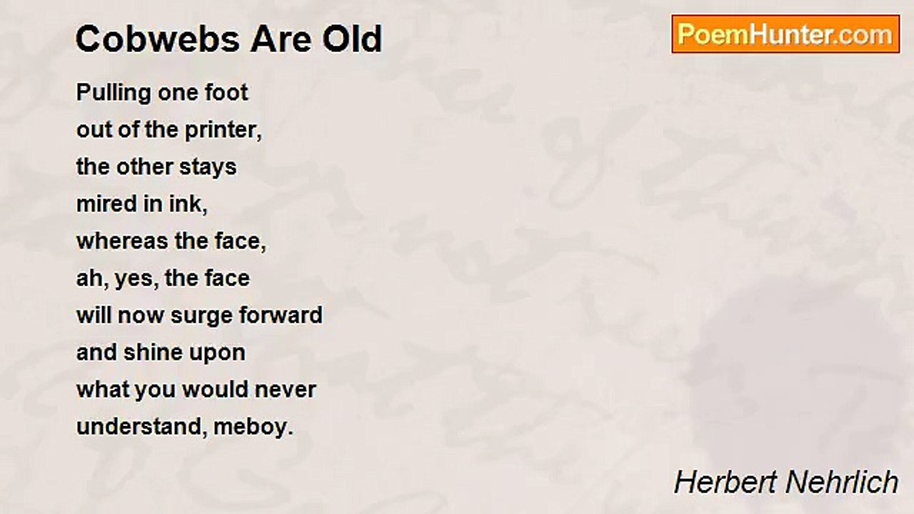 Herbert Nehrlich - Cobwebs Are Old