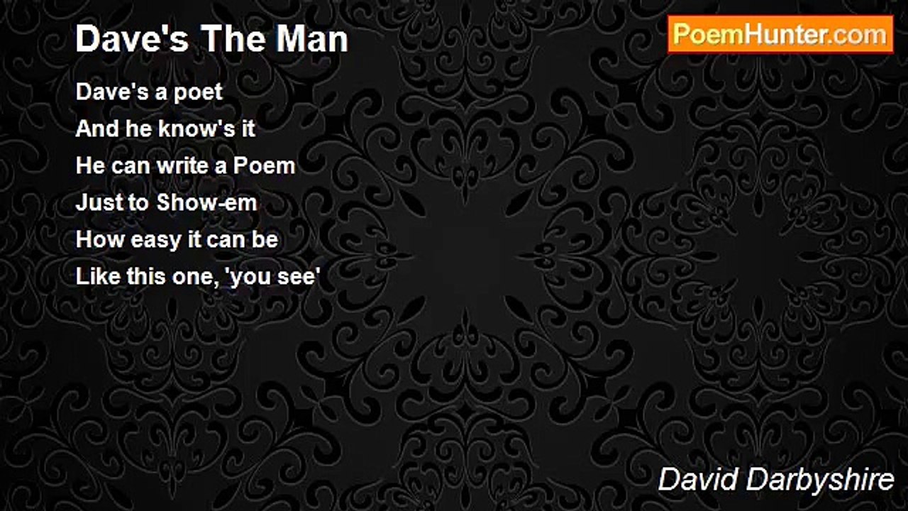 David Darbyshire - Dave's The Man