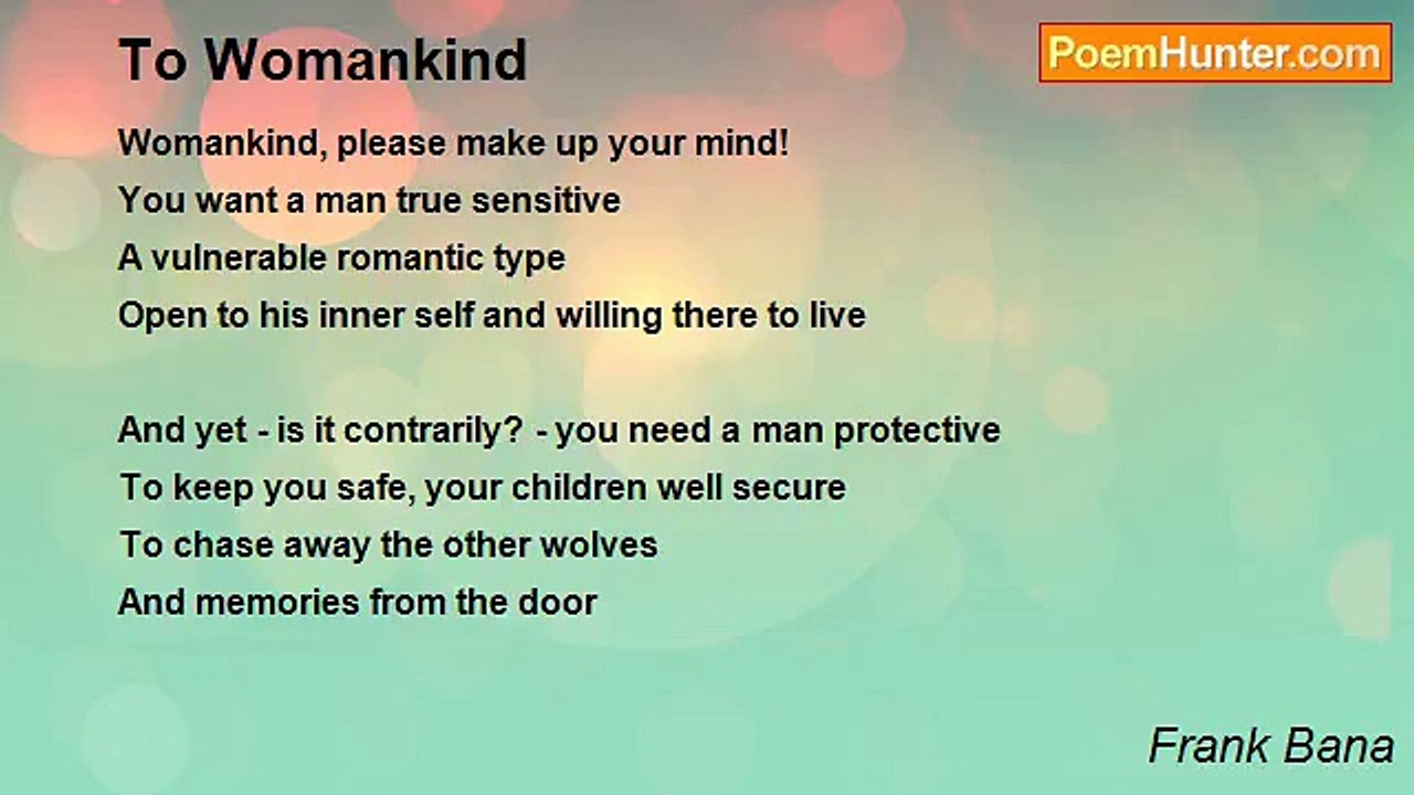 Frank Bana - To Womankind