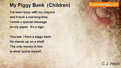 C.J. Heck - My Piggy Bank  (Children)