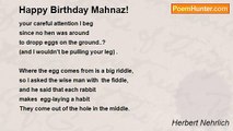 Herbert Nehrlich - Happy Birthday Mahnaz!