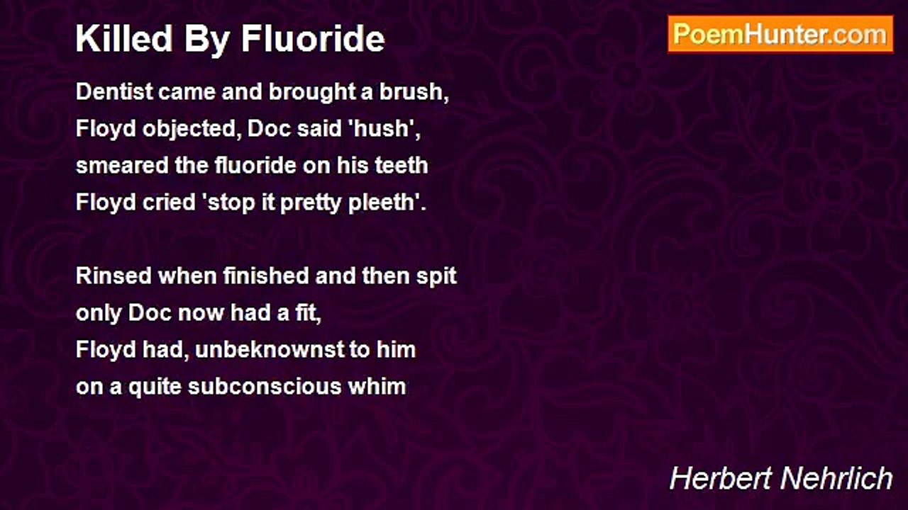 Herbert Nehrlich - Killed By Fluoride