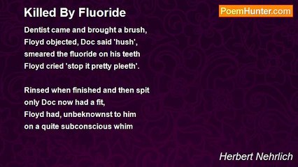Herbert Nehrlich - Killed By Fluoride