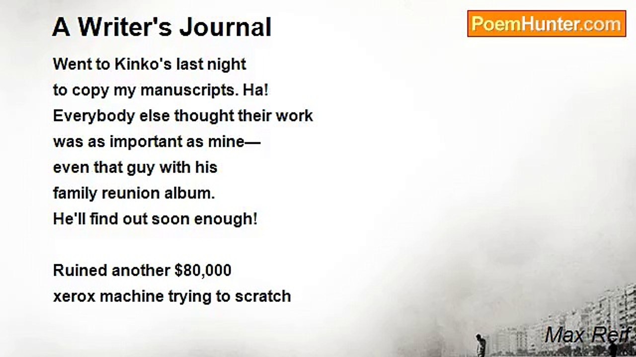 Max Reif - A Writer's Journal
