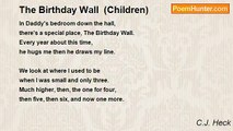 C.J. Heck - The Birthday Wall  (Children)