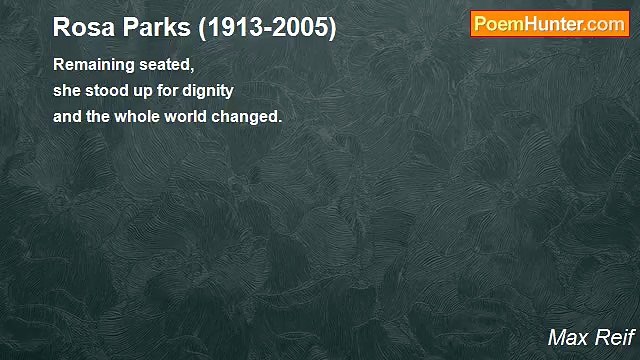 Max Reif - Rosa Parks (1913-2005)