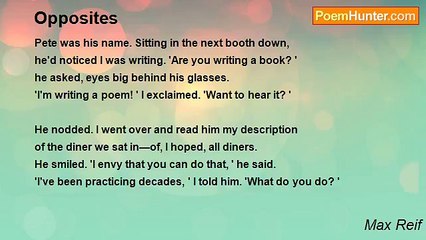 Max Reif - Opposites