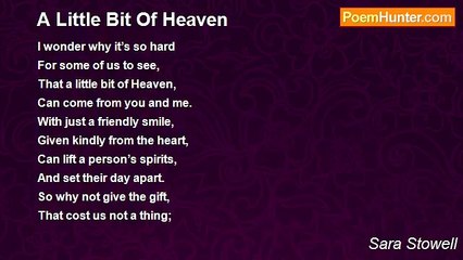 Sara Stowell - A Little Bit Of Heaven