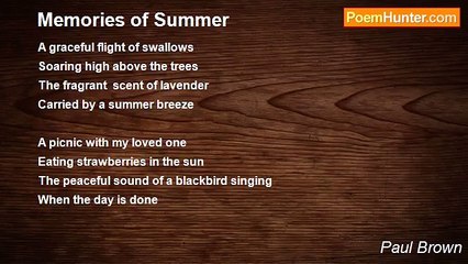 Paul Brown - Memories of Summer