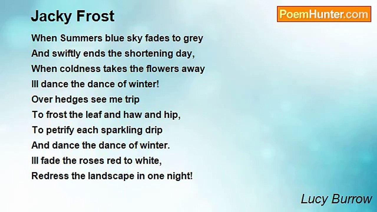 Lucy Burrow - Jacky Frost