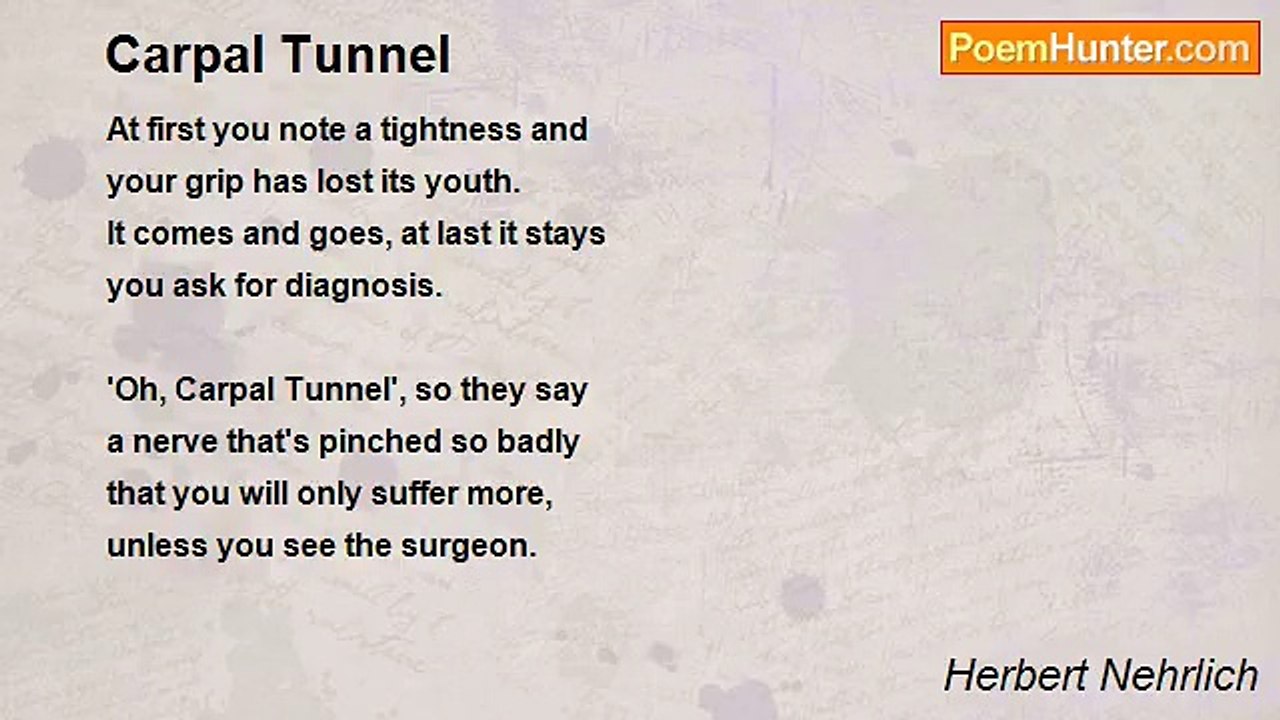Herbert Nehrlich - Carpal Tunnel