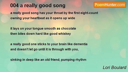 Lori Boulard - 004 a really good song