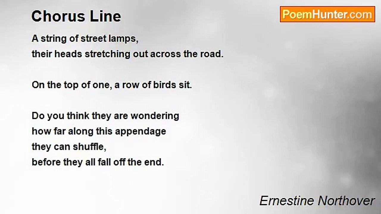 Ernestine Northover - Chorus Line