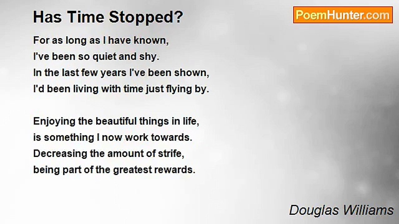 Douglas Williams - Has Time Stopped?
