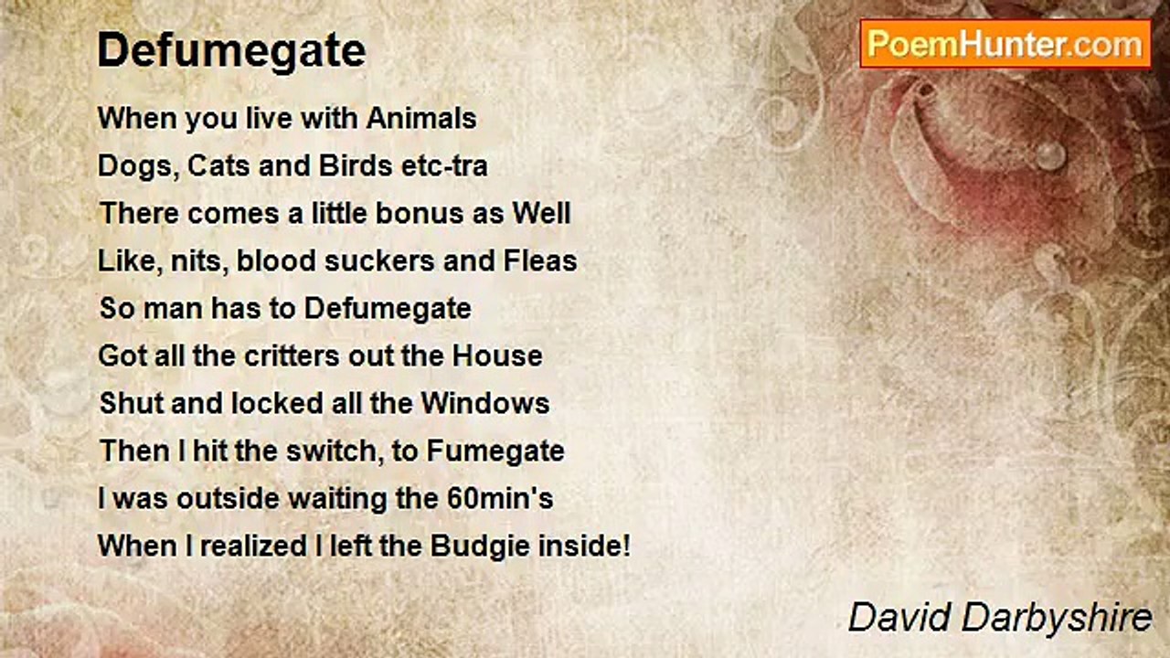 David Darbyshire - Defumegate