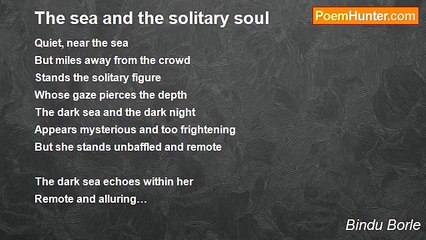 Bindu Borle - The sea and the solitary soul