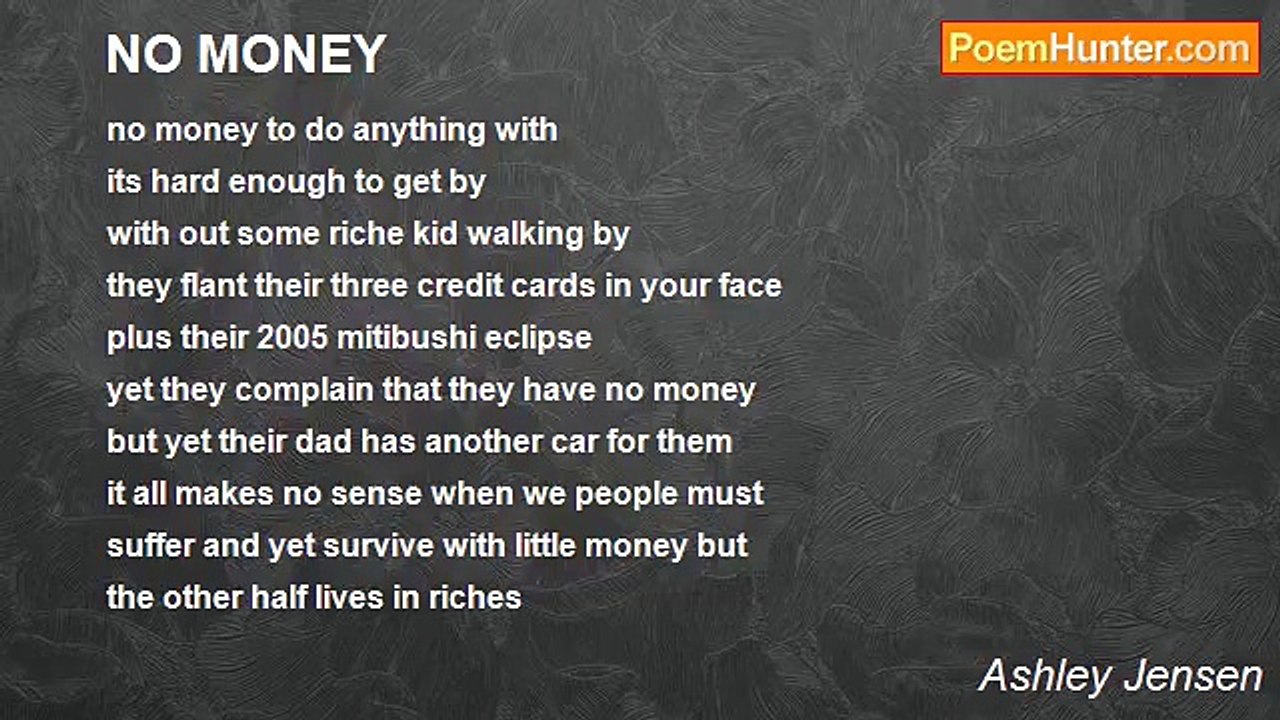 Ashley Jensen - NO MONEY