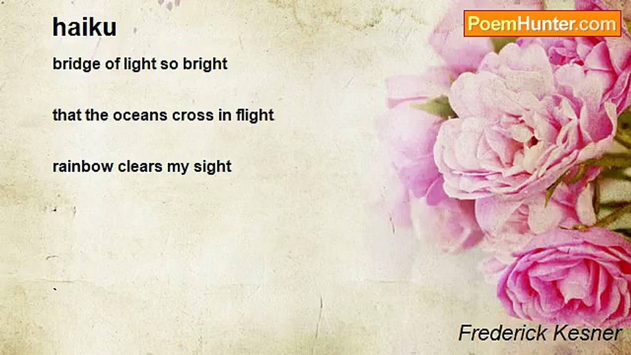 Frederick Kesner - haiku