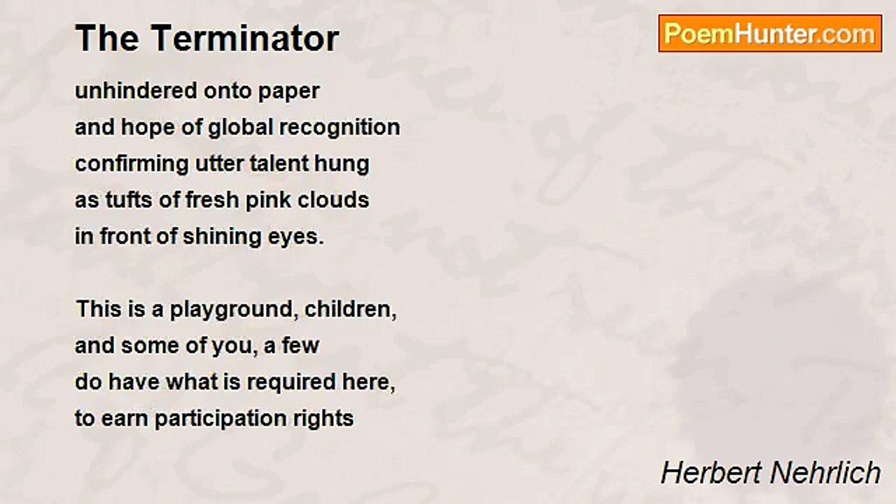 Herbert Nehrlich - The Terminator