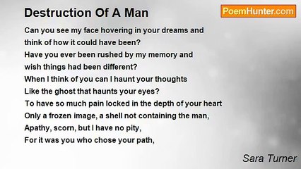 Sara Turner - Destruction Of A Man