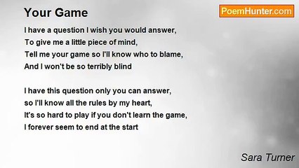 Sara Turner - Your Game