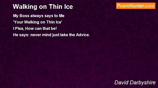 David Darbyshire - Walking on Thin Ice