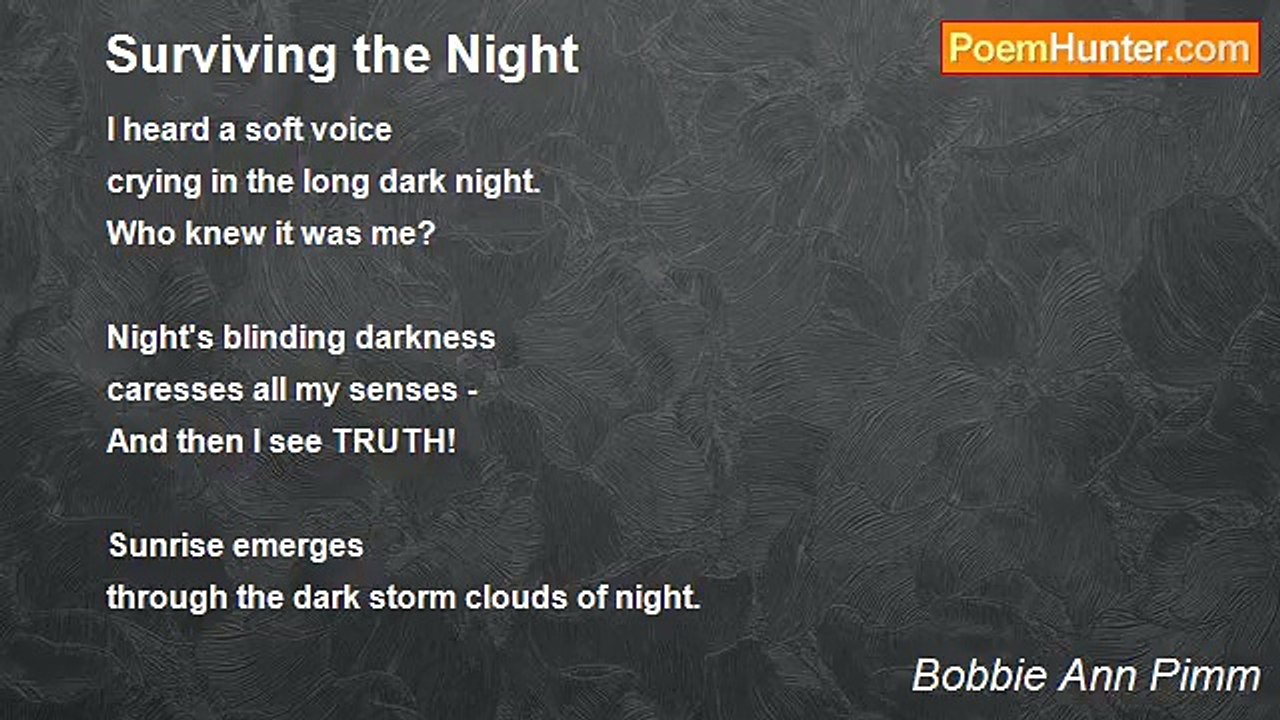 Bobbie Ann Pimm - Surviving the Night