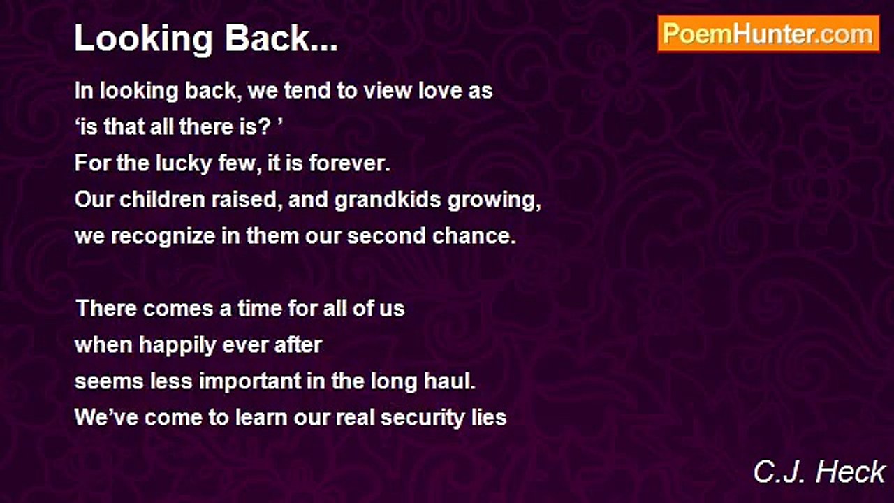 C.J. Heck - Looking Back...