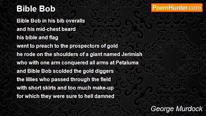 George Murdock - Bible Bob