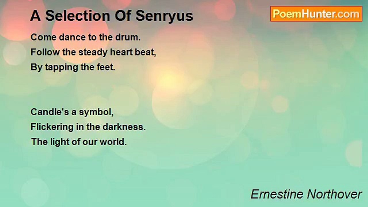 Ernestine Northover - A Selection Of Senryus