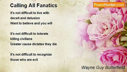 Wayne Guy Butterfield - Calling All Fanatics