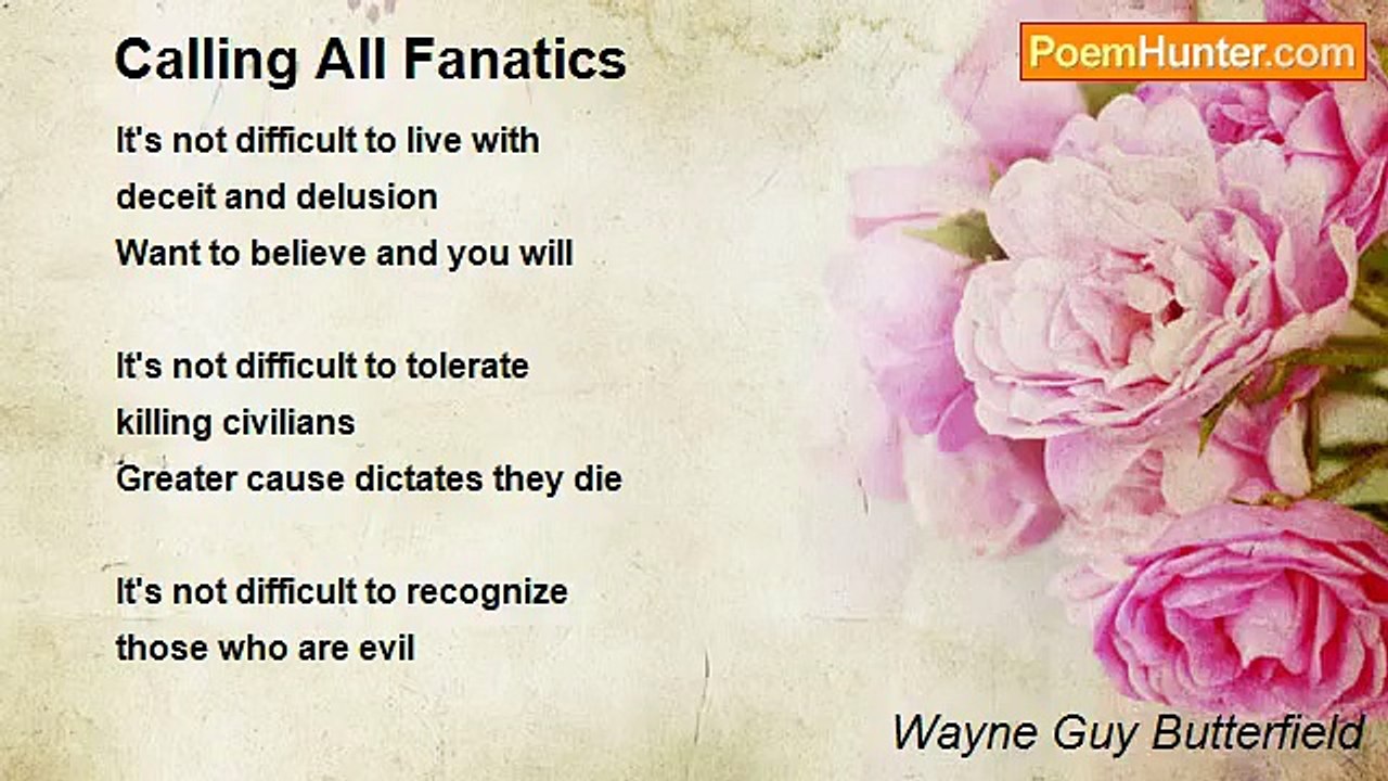 Wayne Guy Butterfield - Calling All Fanatics