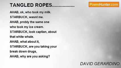 DAVID GERARDINO - TANGLED ROPES.................