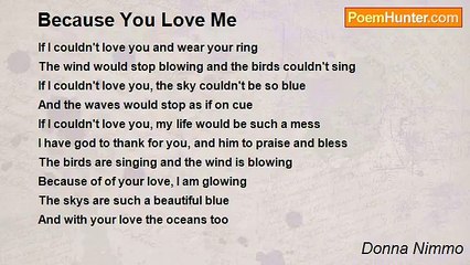 Donna Nimmo - Because You Love Me