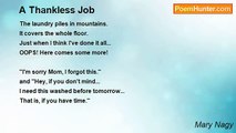 Mary Nagy - A Thankless Job